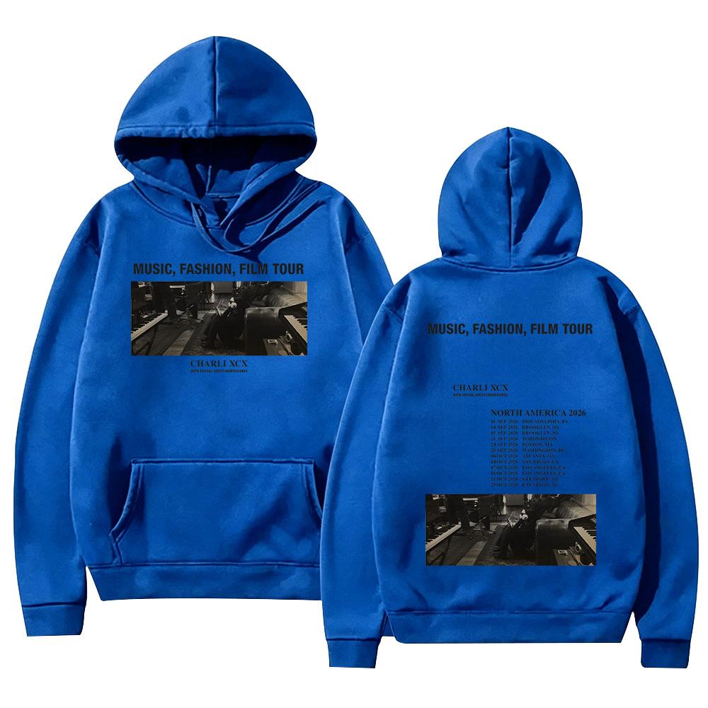 Charli XCX Music, Fashion, Film Tour Hoodies Fashion Long Sleeve Sweatshirts Vintage Graphic Clothes Unisex High Street Pullover