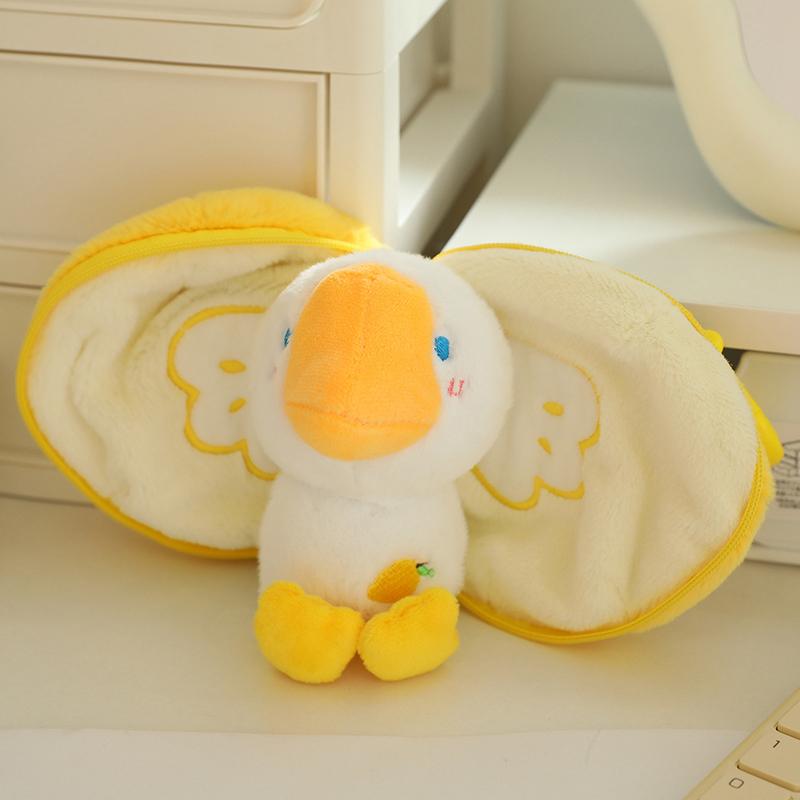 15cm Cute Transforming Fruit Rabbit Plush Doll Bag Keychain Soft Stuffed Animals Pig Monkey Donkey Duck Doll Kid Birthday Gifts