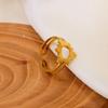 Amazon Shein Personality Sun Love Geometric Design Light Luxury Fashion Ring Ring Women'S Jewelry