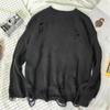 Herren Einfarbig Rundhals Lässiger Pullover Jugend Locker Retro Gestrickte Pullover Tops