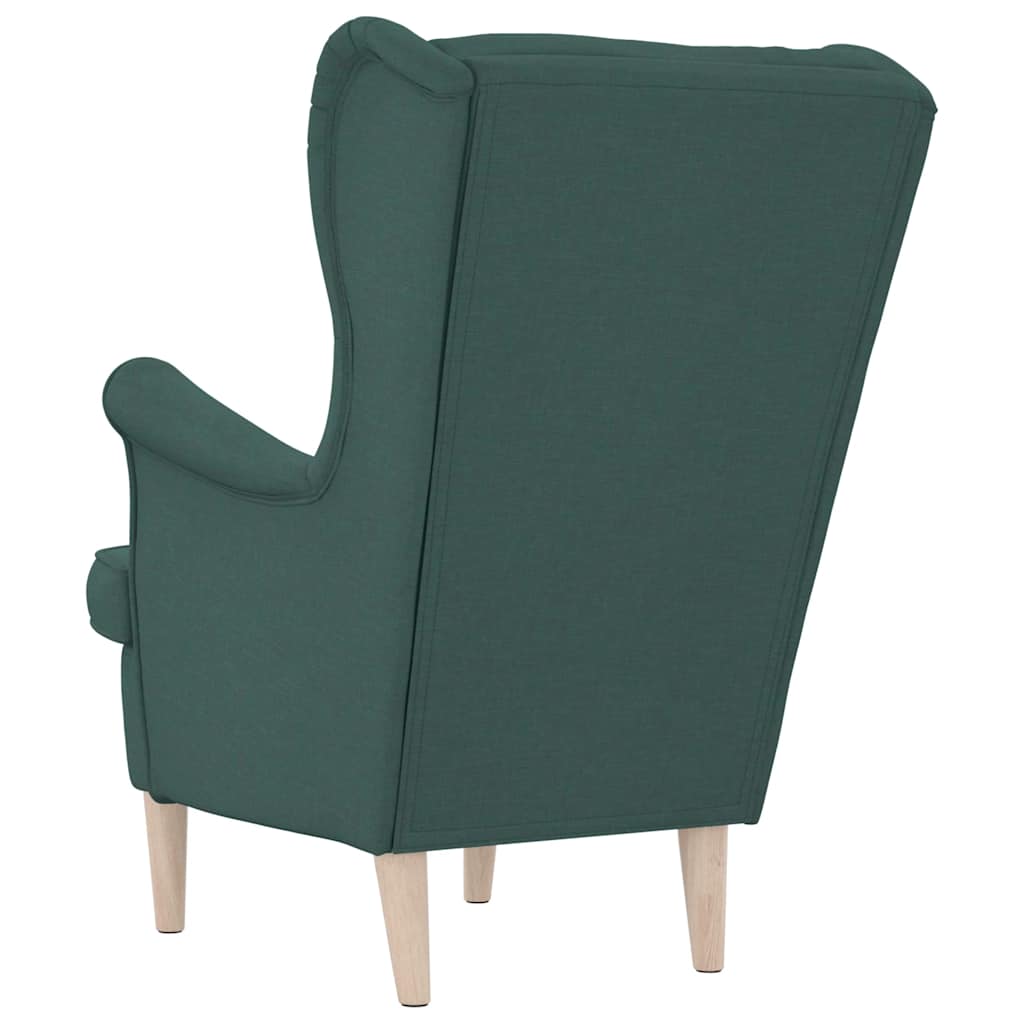 Armchair Dark Green 74x84x100 Cm Fabric