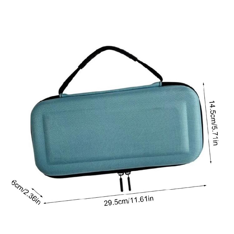 Shockproof Storage Box for 2 Handheld Game Console Hard Pouch Bag Scratchproof Travel Carrying Case with Handle
