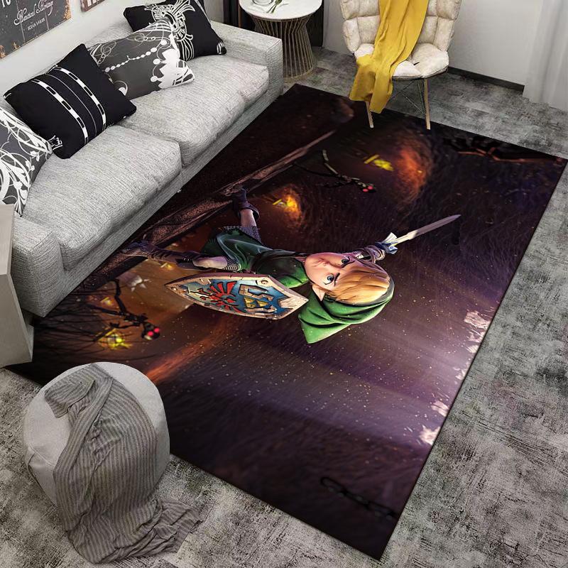 Brave Knight in Darkness Adventure Carpet Suitable for use as an anti-slip game mat for living room and bedroom sofas
