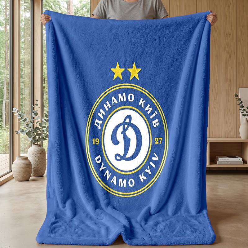 Dynamo Moscow Theme Blanket Soft Flannel Fleece Blanket Warm Lightweight Throw Blanket for Home Sofa Bed