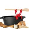 Suporte de Colher de Caranguejo de Silicone Com Resistência ao Calor Suporte Antiderrapante Para Cozinhar no Fogão