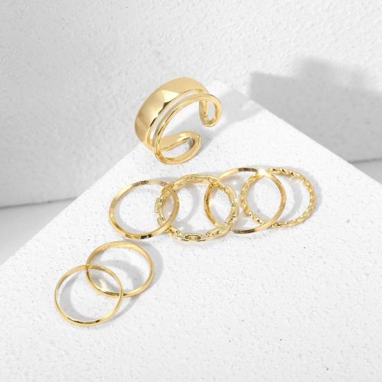 1 Set Inele de falangă Geometrice Punk Unisex Galvanizare Inele de deget de lungă durată