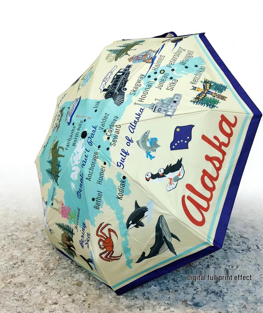 Compact Mini Umbrella: 50% Off, UV Protection, Ultra-Light & Portable for Sun and Rain
