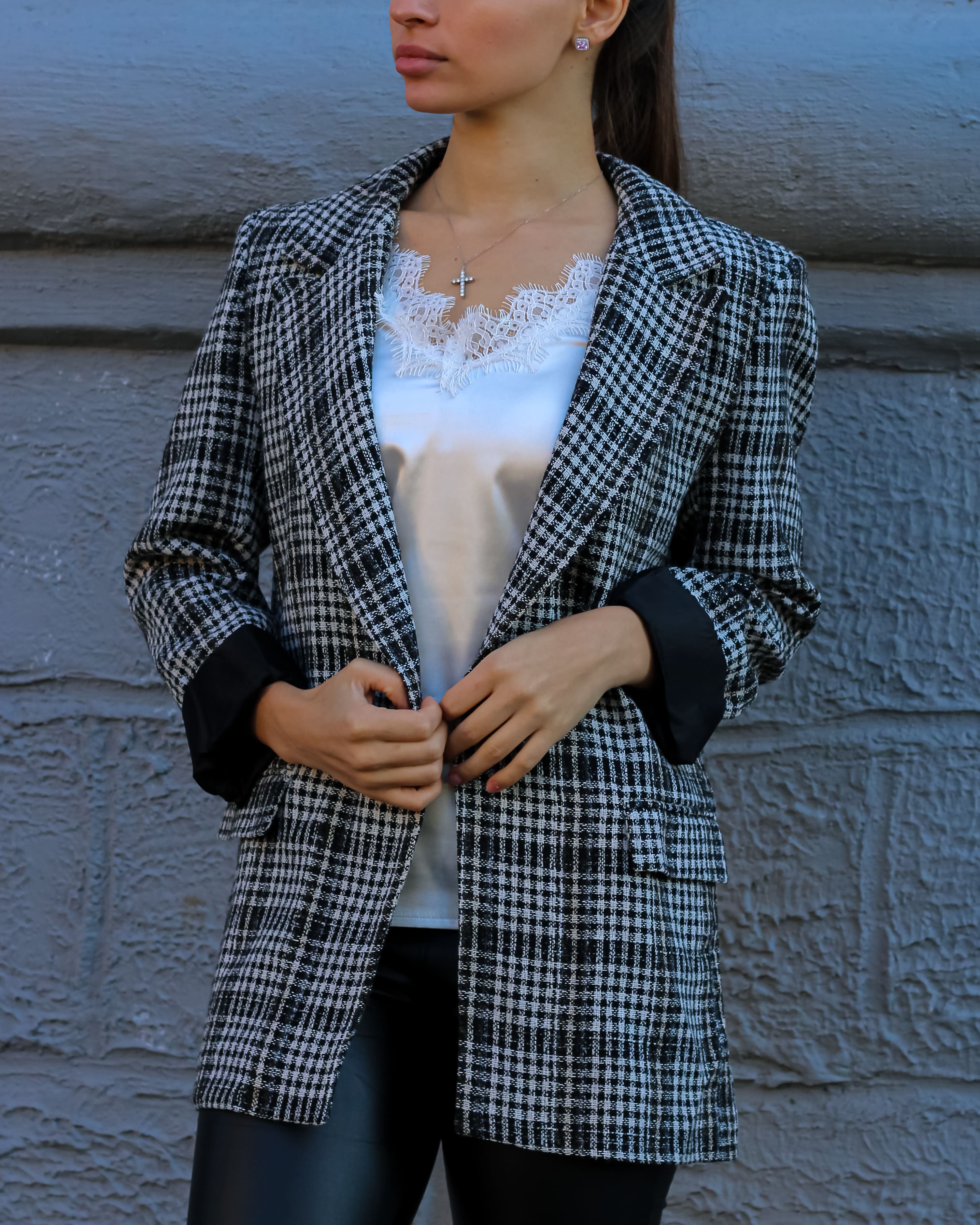 

Women s jacket Clew 220602 S Black and white S