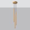 Pastel 3P gold pendant lamp
