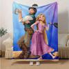 1 st, Tangled Rapunzel & Flynn Rider Plaid Woondecoratie, Bankhoes, Buitenkleed, Cadeau voor Vrienden, Flanellen Deken, Geschikt voor