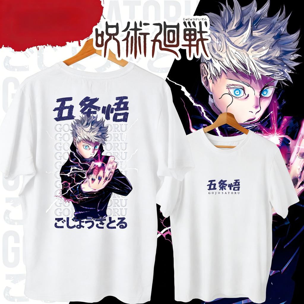 Jujutsu Kaisen Anime Gojo Satoru Printed Tshirt Unisexs and Womens Tshirt Unisexs Top Sports Tshirt 2026 Summer New Tee