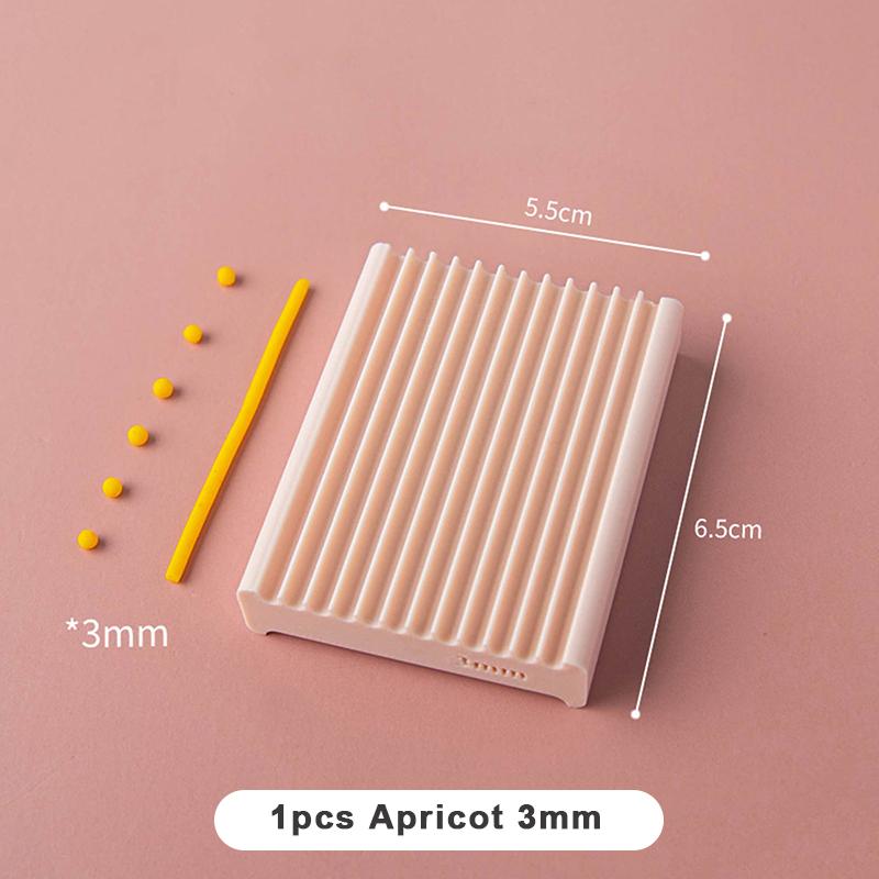 1/4Pcs Pottery Hand Rolling Shaping Maker 2-In-1 Rubbing Strip Soft Ball Mold For Clay Bead Diy Jewelry Earring Handmade Craft