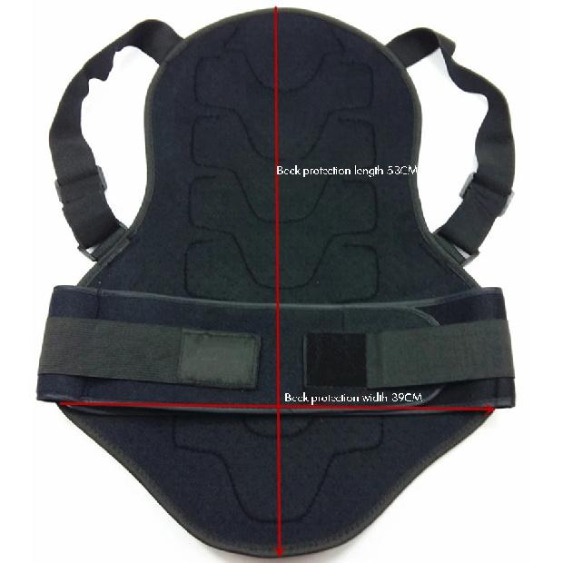 Motorcycle Armor Body Chest Back Spine Vest Protector Anti-Fall Vest Protective Gear, EVA Cushion for Skiing Riding Skating