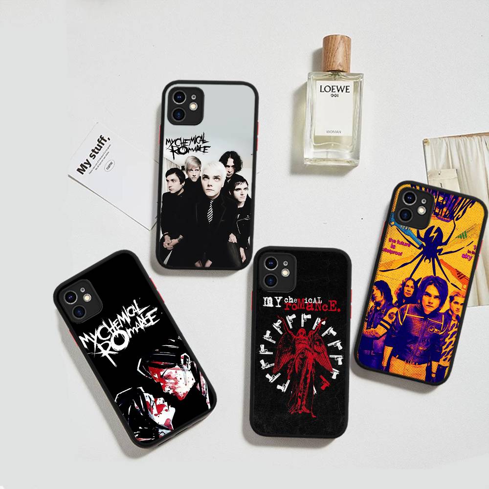 My Chemical Romance Rock Band Matte Protective Case For IPhone 16 15 14 13 12 11 Pro Max X XS MAX Protection Case