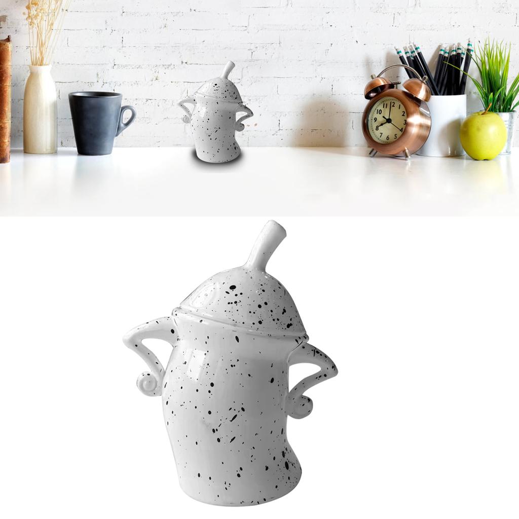 Kanister mit Haltung, sturzfest, langlebig, PVC, Lebensmittelkanister mit Deckel, Desktop-Becher-Ornament