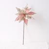 Simulated Xmas Tree Flower Large Glitter Artificial Christmas Flower  Wedding Decoration