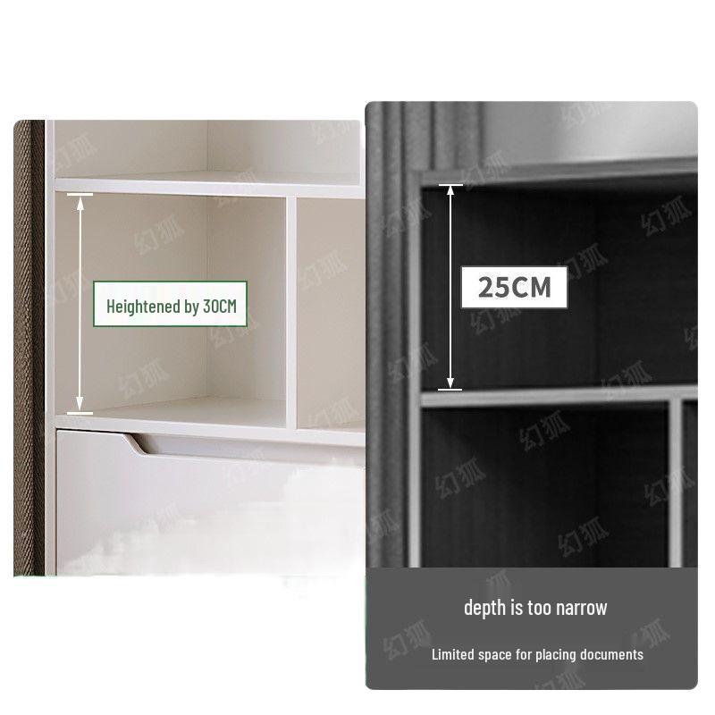Freestanding Multi-Layer Bookshelf and Storage Cabinet for Bedroom