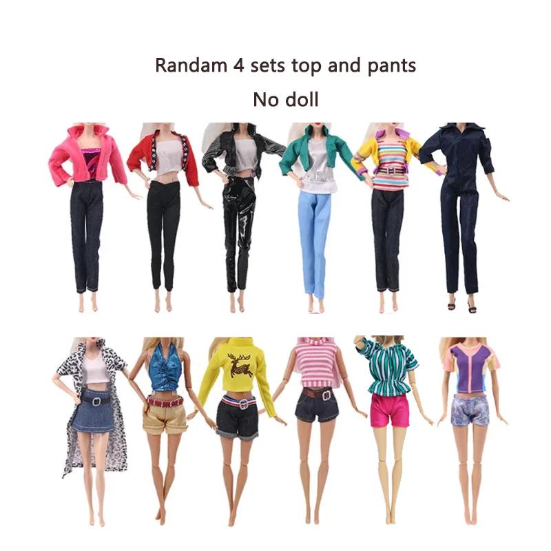 Random 4 sets/Lot 11.5in/30cm Doll Clothes Fashion Outfits Sexy Swimsuits Sport Wear Casual Dresses Doll Accessories Kid's Playthings