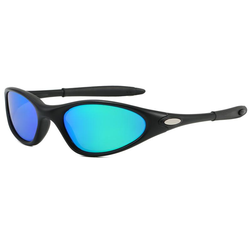 European and American sunglasses for men and women TR Retro Oval Frame Outdoor Cycling and Driving Sunglasses minute