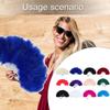 Classical Folding Feathered Fan for Women Suitable for Dance Costumes Holiday and Carnival Parties Photoshoots Decors