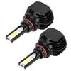 2 Stück Auto LED Scheinwerfer ohne Lüfter 9006 HB4 6000K L5 Weißes Licht