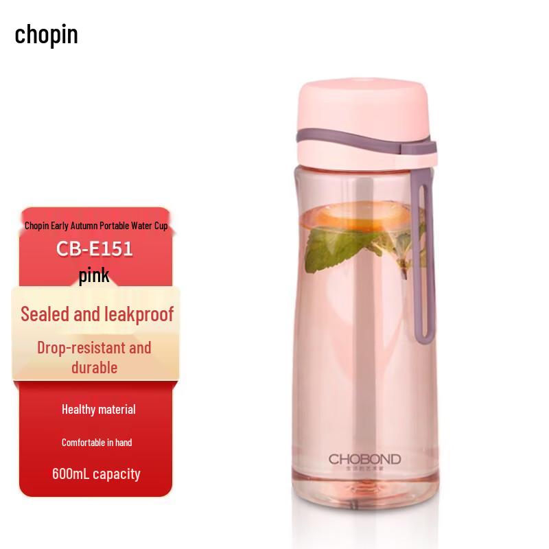 CHOBOND Portable Glass Water Bottle