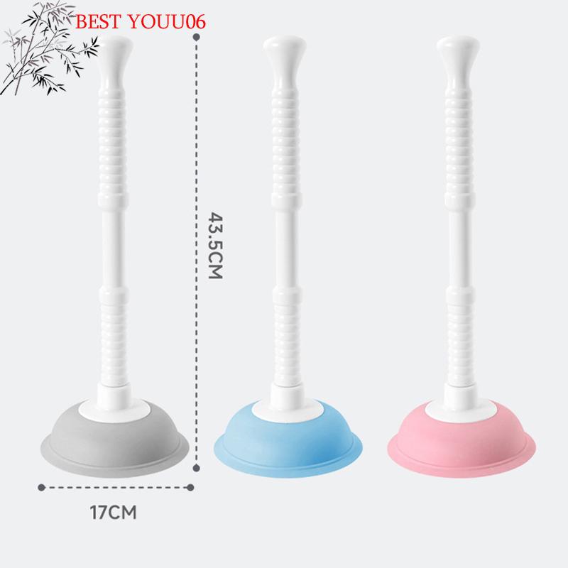 (YOUU06)Plastic Toilet Plunger Anti-clogging Drain Cleaner Pipe Dredging Device Bathroom Kitchen Sink Cleaning Supplies