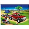 Playmobil 70116 Pick-up and Motorcycle with Tent - Family Fun