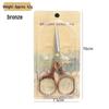Retro Plum Blossom Embroidery Scissors – Alloy Stainless Steel for Cross Stitch and Handmade Crafts