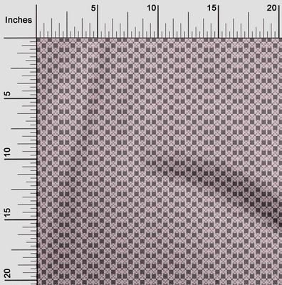 Bavlnená elastická látka Štvorcová geometrická potlač Šijacia látka BTY 40 palcov