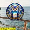 2D Flat Acrylic Owl Decoration, No Battery/power Required, Unique Indoor/outdoor Decoration, Multi-purpose Traditional Style, Wall Mounted