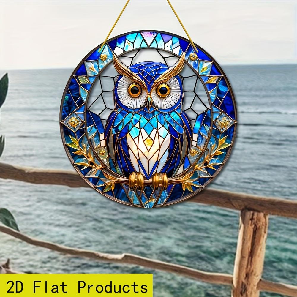2D Flat Acrylic Owl Decoration, No Battery/power Required, Unique Indoor/outdoor Decoration, Multi-purpose Traditional Style, Wall Mounted