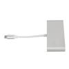 USB C Hub Aluminum Alloy 4 In 1 Multi Port Adapter Splitter with Type C USB 3.0 Gigabit LAN RJ45 HD