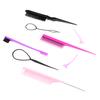6/10Pcs Hair Styling Comb Set Teasing Hair Brush Triple Teasing Comb Rat Tail Combs Edge Brush Hair Tail Tools Braid Tool Loop