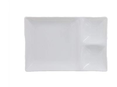 Indai Rytų Bufeto Lėkštė 3 Skyriai 25.7cm Balta Skyrių Lėkštė