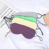 Schlafmaske, warm, kalt, doppelt verwendbar, weiche Seiden-Augenmaske, Nachtverdunkelung, Augenmaske mit verstellbarem Gummiband, Reisemaske
