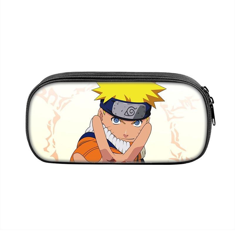 Hokage Naruto Creative Zipper Pencil Pouch With Durable Nylon Material For Office And School Use