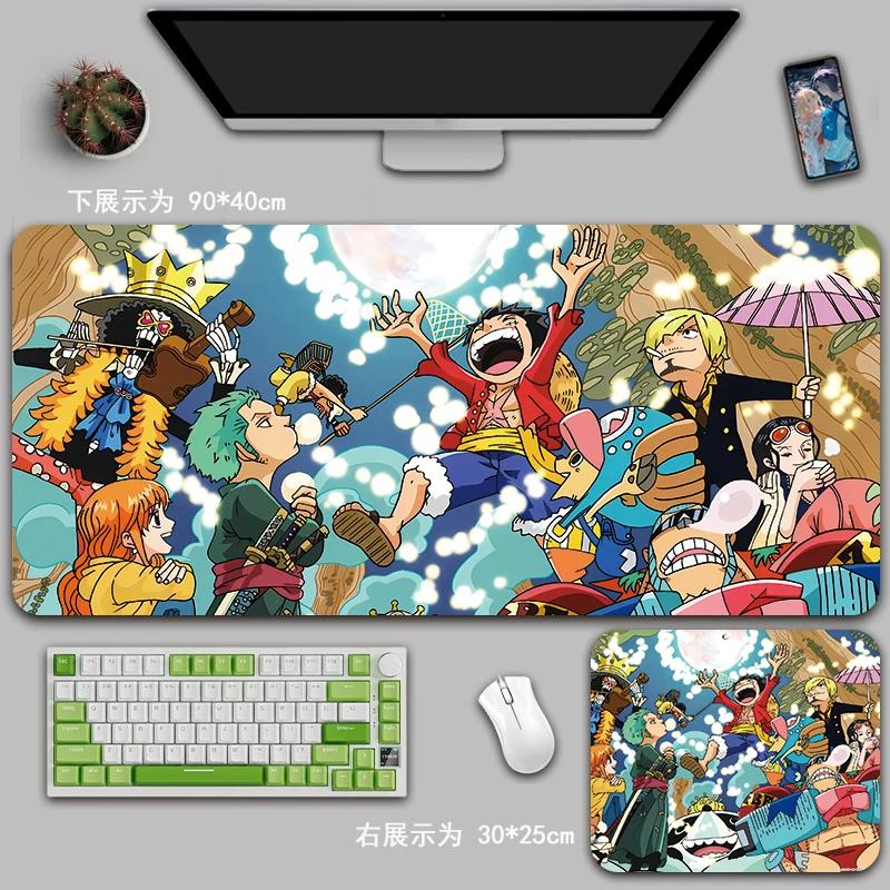 Cartoon Anime ONE PIECE Mouse Pad Oversized One Piece Roronoa Zoro Monkey D. Luffy Animation Game Office Computer Desk Mat Two-dimensional Peripheral