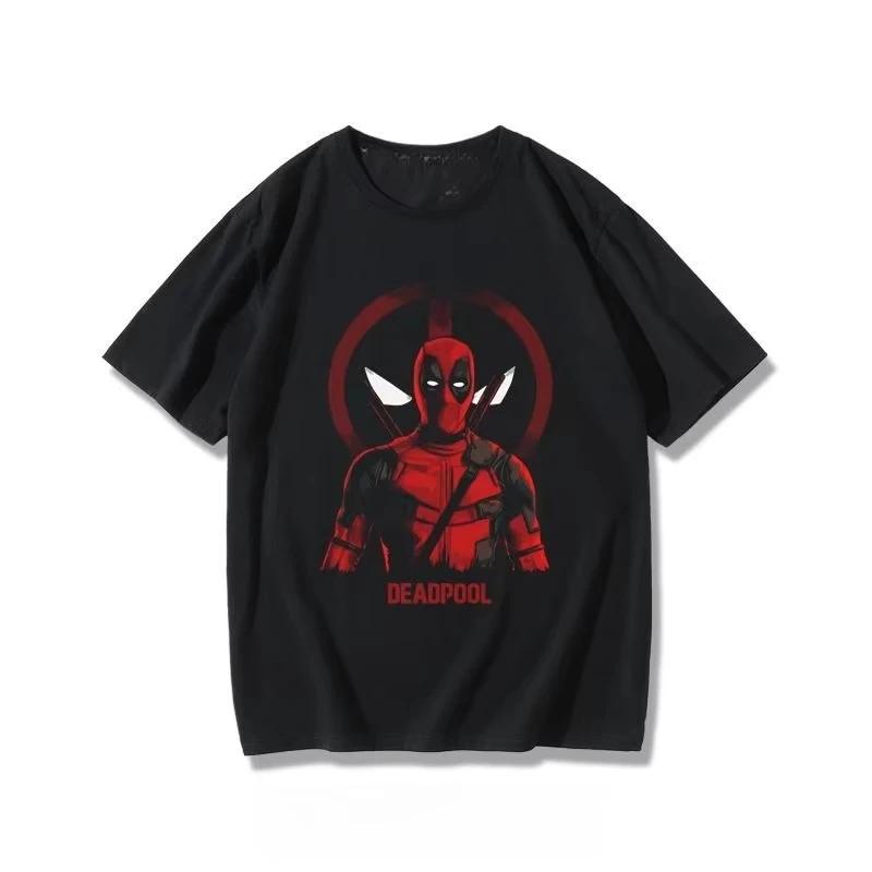Childrens Tshirt Marvel Dead Special Print Parent Child Wear Summer New Cotton Short Sleeved Unisexs and Womens Top