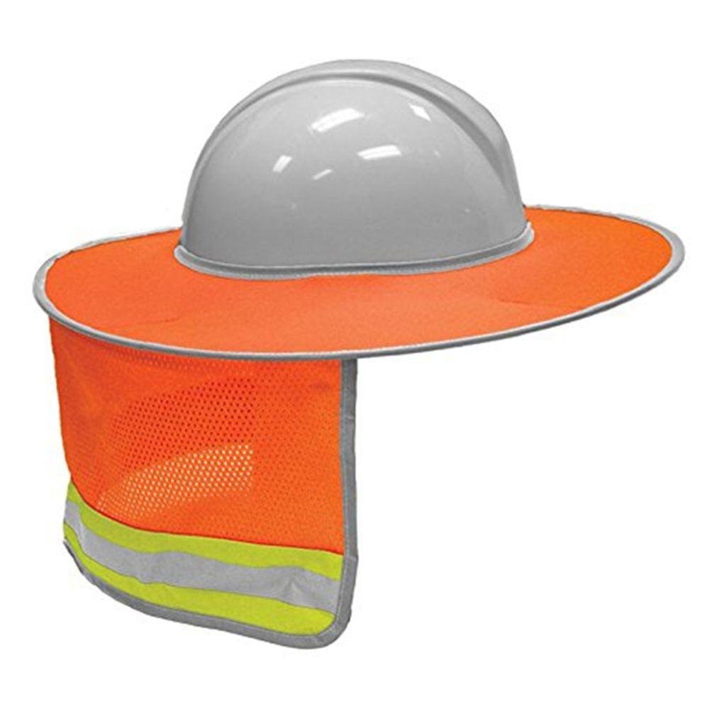 Safety Protective Gear Workers Hard Hat Neck Shield Helmet Sun Shade Reflective Stripe Cover