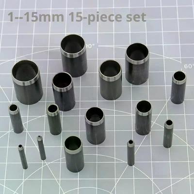 15 Sizes Round Hole Punch(1-15mm), Hollow Punch Cutter Tool Set With Storage Case, Leather Hole Punch, Leather Craft Die Cutter