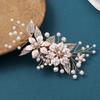 Flower Hair Clips Hair Jewelry Elegant Non-slip Bridal Wedding Headpiece for Hair DIY Accessory Hair Styling