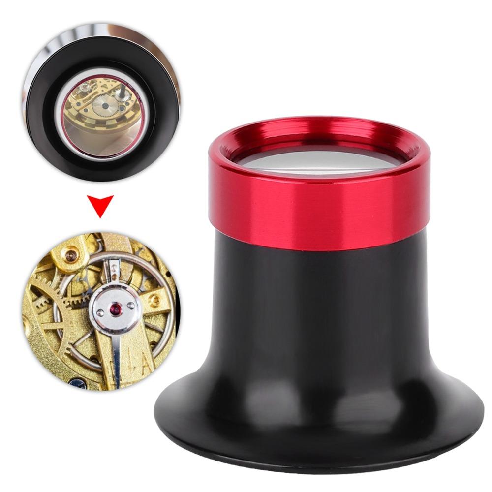 10X Magnification Magnifier Loupe Aluminum Alloy Eye Magnifier Magnifying Glass  Stamp Collection