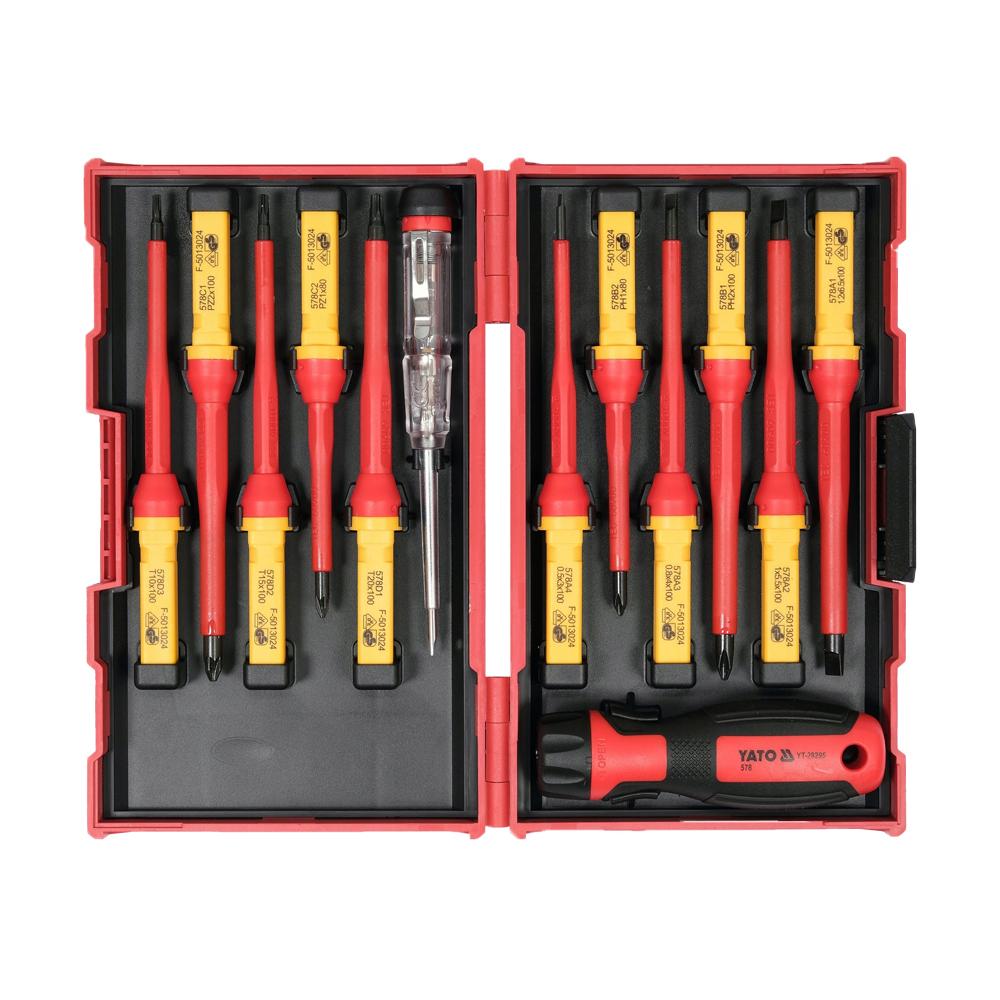 Yato Insulated Screwdriver Set (Pack of 13)