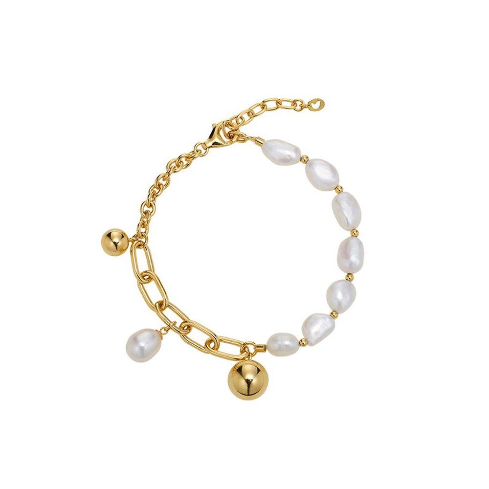 Suidream Pearl Silver Yellow Bracelet Tbqsvg13079M(Na)