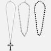 Fashion Retro Gothic Chain Collarbone Chain, Cross Pendant, Necklace Set, Simple Collarbone Chain, Men's and Women's Style,