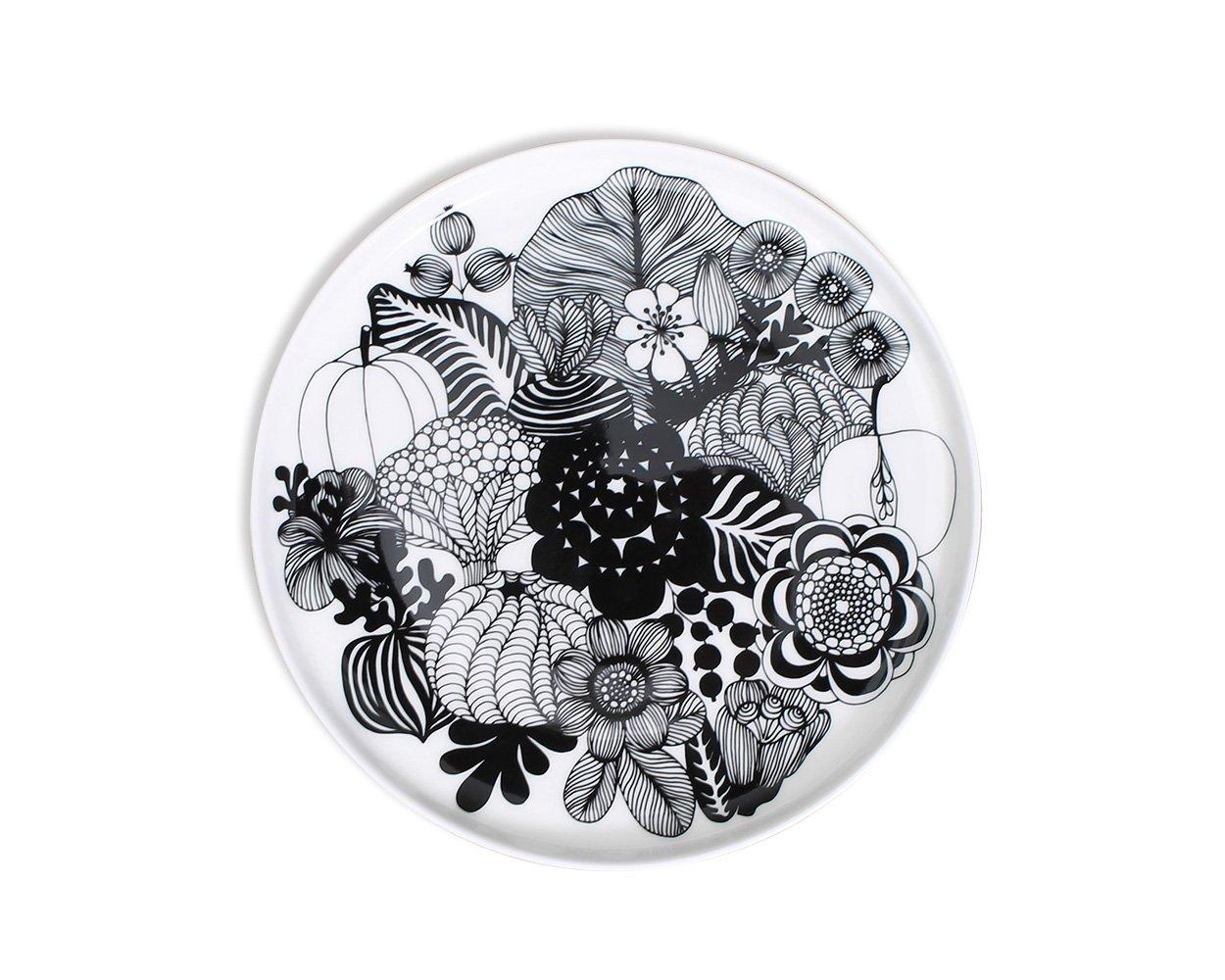 

Marimekko Siirtolapuutarha 20cm Plate, White and Black, 068422 190 [Parallel Import]