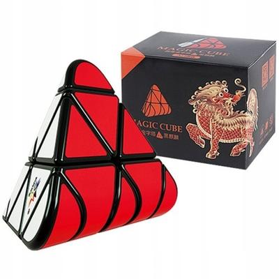 Custom Pyraminx Cube White Red Light Adjustable Pyramid