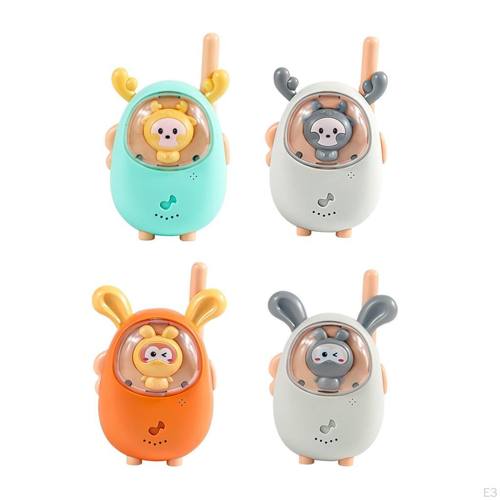 2x Walkie Talkie for Kids Portable Easy to Use Two Way Hiking Birthday Gifts 4-6 Years Old