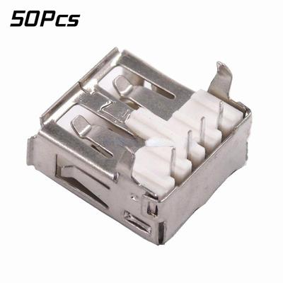 50 ks USB typu A standardní port samice pájecí jacky konektor PCB zásuvka USB-A